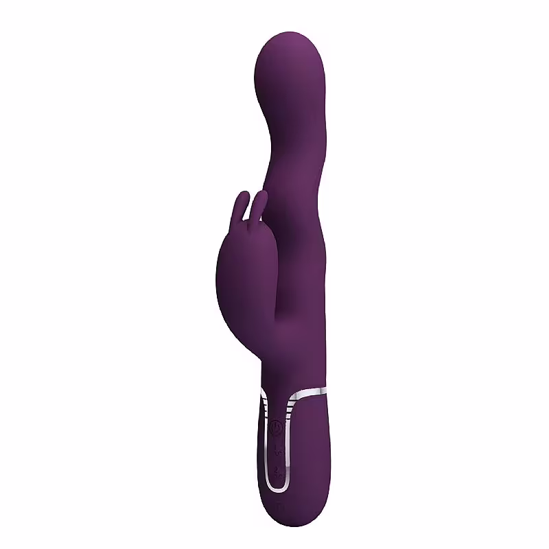 Vibrador Ponto G e Clitóris Estímulo em Ondas de Prazer Lourse Pretty Love - Roxo