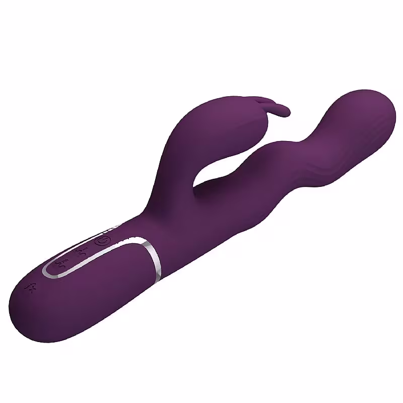 Vibrador Ponto G e Clitóris Estímulo em Ondas de Prazer Lourse Pretty Love - Roxo