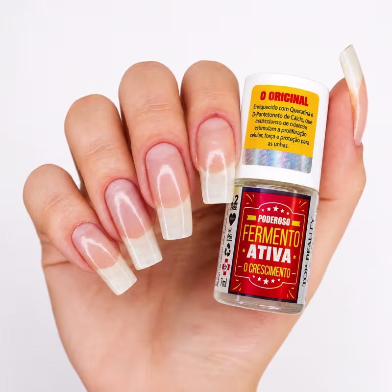 Base Fermento Ativa Top Beauty 7ml SOS Unhas Queratina 7ml