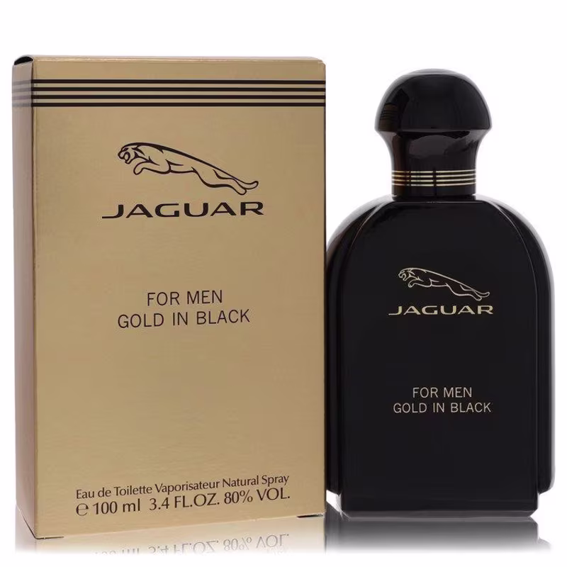 Perfume  Masculina Gold In Black Jaguar 100 ML Eau De Toilette