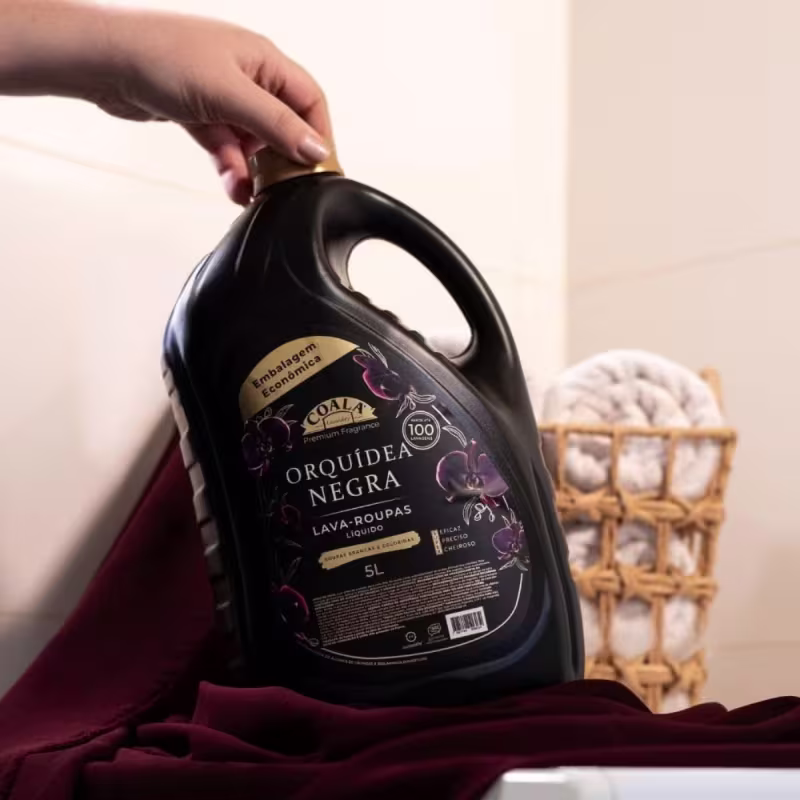 Coala Lava Roupas Líquido Orquídea Negra Laundry 5L Limpeza