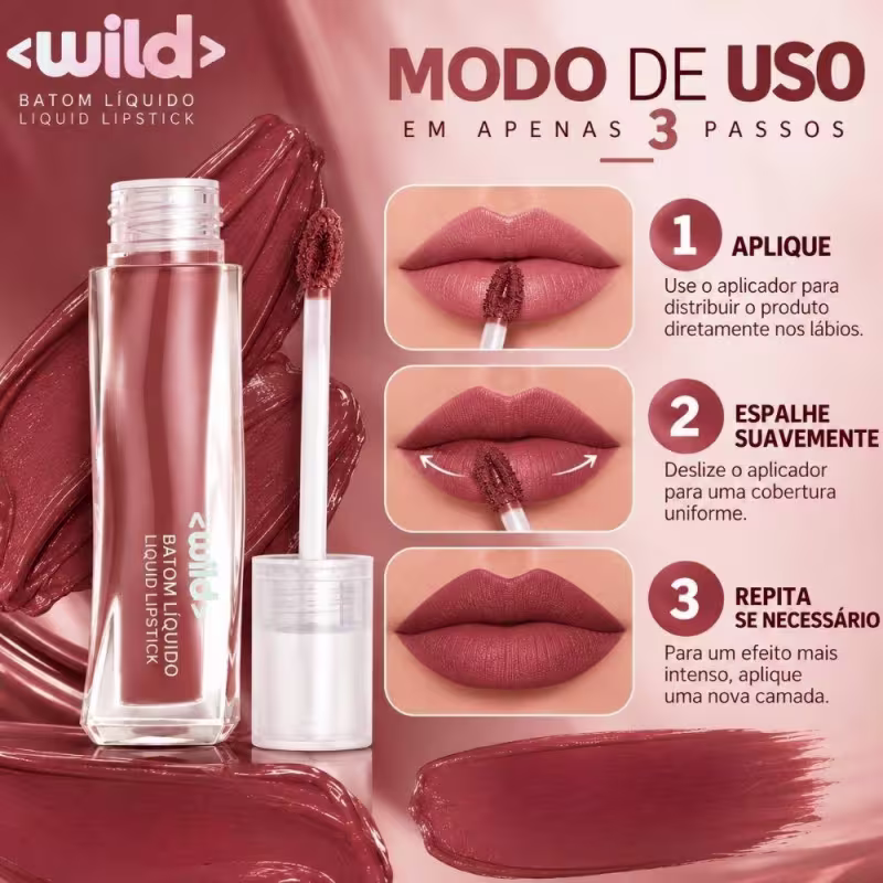Batom Líquido Ruby Rose Wonder Wild Free Hb-l6208-3