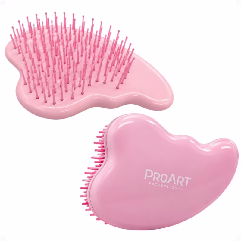 Escova Gua Sha Proart 2 Em 1 Massageador Rosa Egs01bb