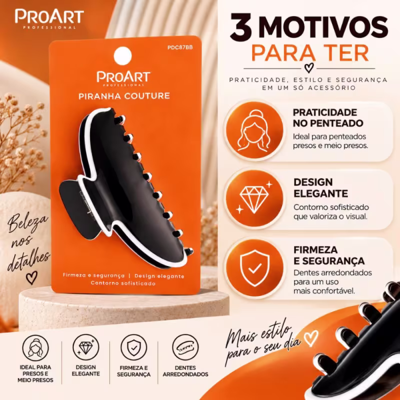Piranha Proart Couture Preta Pdc87bb