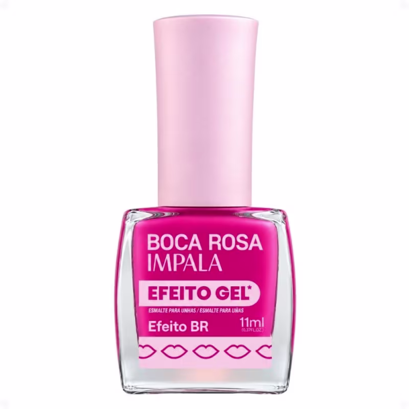 Esmalte Efeito Gel Impala Boca Rosa Efeito Br 11ml