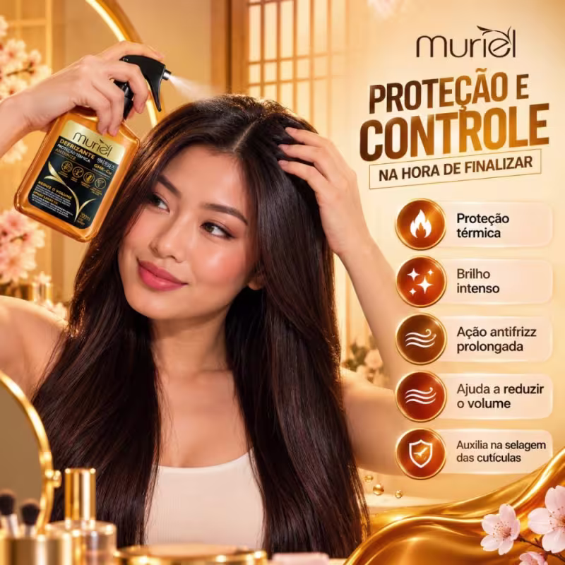 Defrizante Antifrizz Muriel Proteção Térmica 200ml