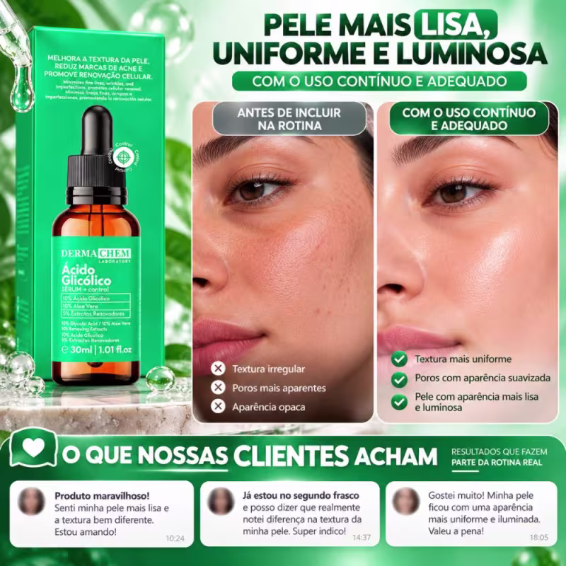 Sérum Facial Dermachem Control Ácido Glicólico 30ml