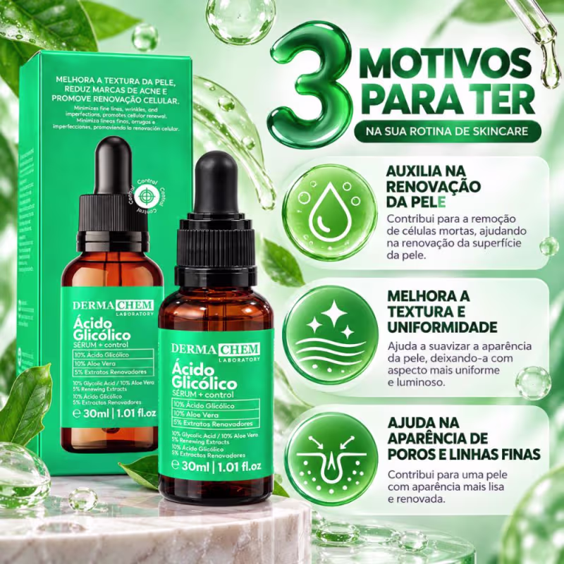 Sérum Facial Dermachem Control Ácido Glicólico 30ml