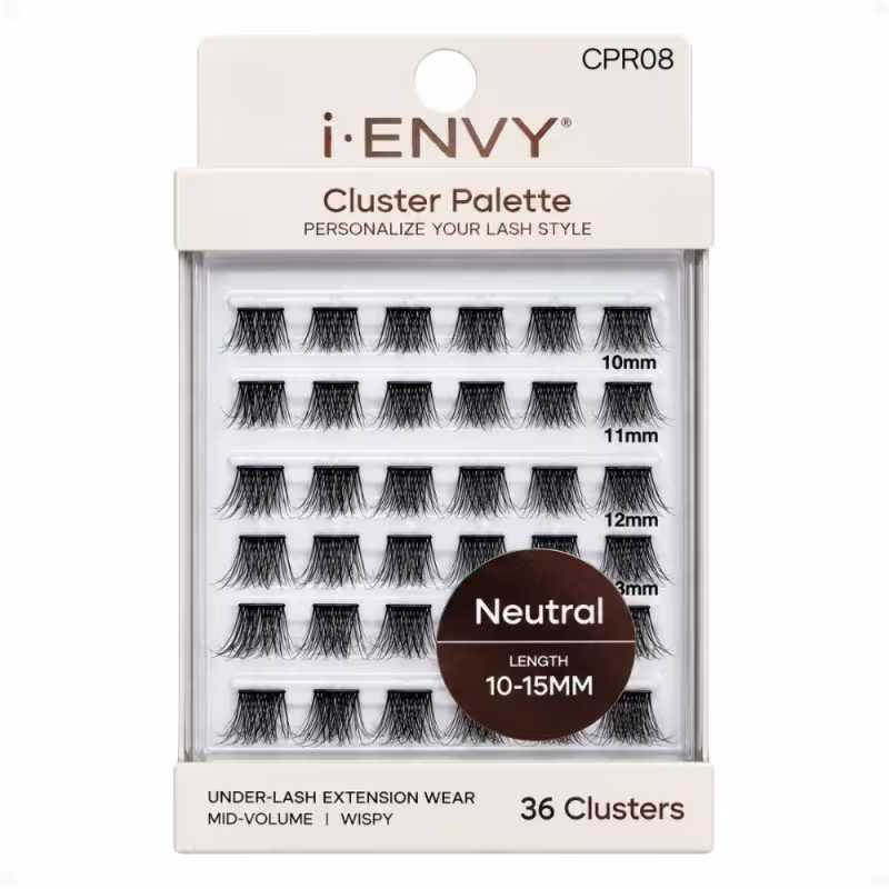 Paleta De Cílios Postiços Kiss Ny I-Envy Cluster Palette Neutral Length 10-15mm Cpr08