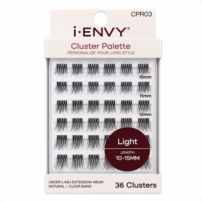 Paleta De Cílios Postiços Kiss Ny I-Envy Cluster Palette Light Length 10-15mm Cpr03