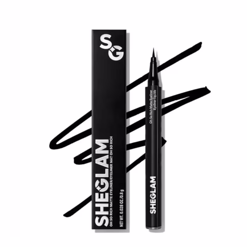 OH SO RICH DELINEADOR MATTE PRETO - SHEGLAM