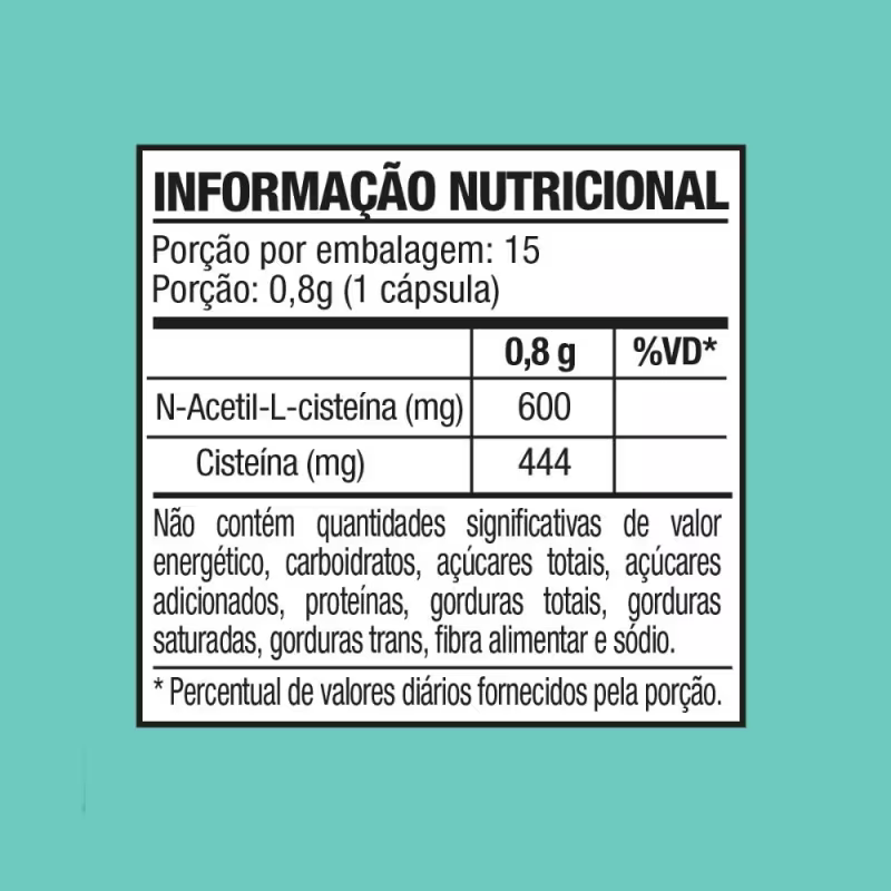 Suplemento Alimentar Bionatus Biotoss Acetilcisteína 600mg 15 Cápsulas
