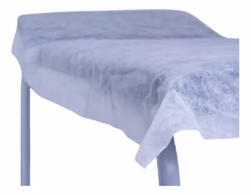 Lençol Descartável  S/ Elástico 2,00x0,90 - 10 Unid Branco