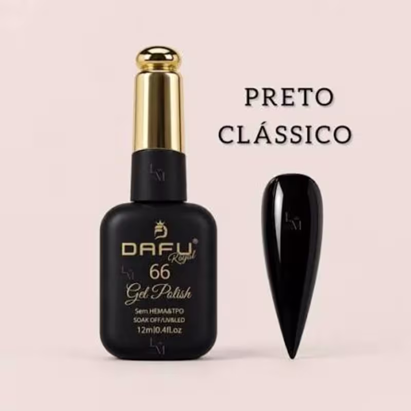 ESMALTE DAFU ROYAL PRETO 66 15ML