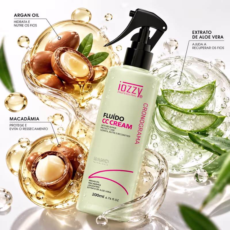 Fluido Tratamento Capilar Hidratação Proteção Térmica 200ml