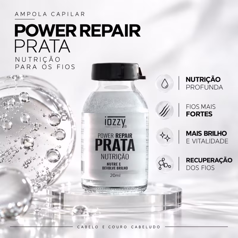 Kit 3x  Ampolas Cronograma Capilar  Hidratação Nutrição 60ml