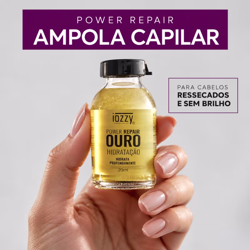 Kit 3x  Ampolas Cronograma Capilar  Hidratação Nutrição 60ml