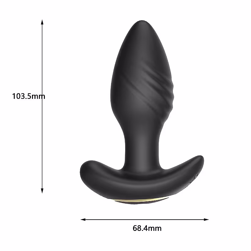 Plug Anal em Silicone Wythe Recarregável com  APP de Celular