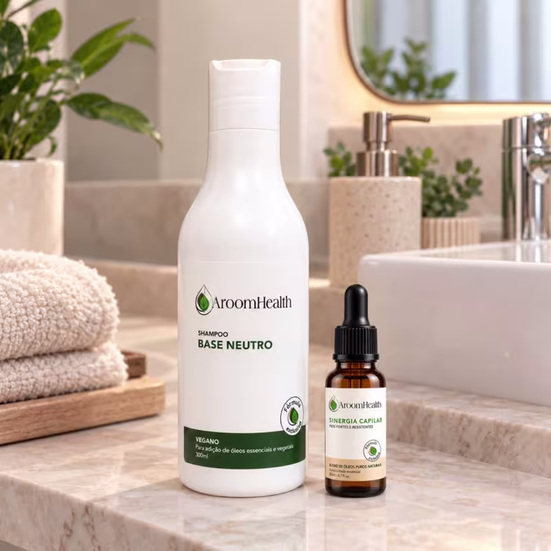 Kit Sinergia Capilar 20 ml + Shampoo Base Neutro Vegano 300 ml