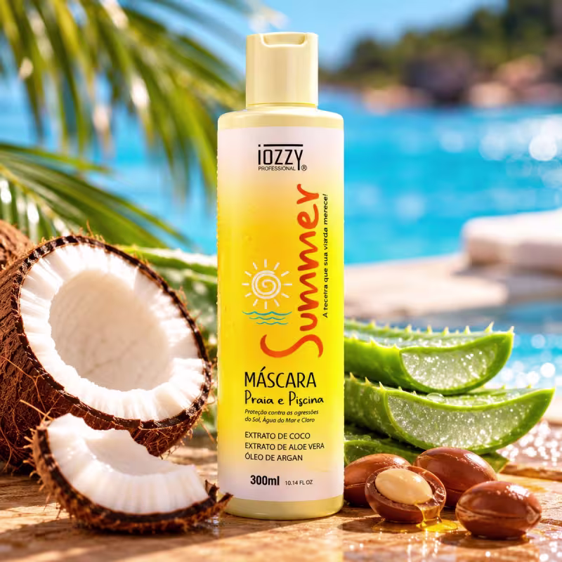 Máscara Iozzy Summer Praia e Piscina 300ml Proteção Sol Mar