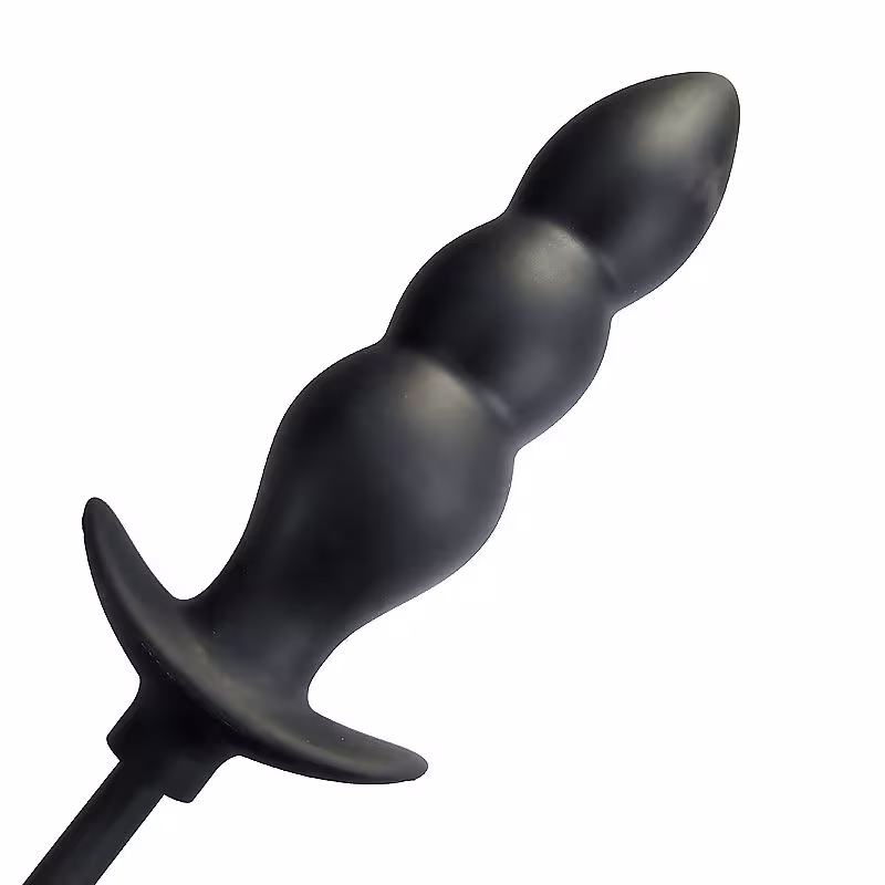 Plug Anal Escalonado em Silicone Inflável