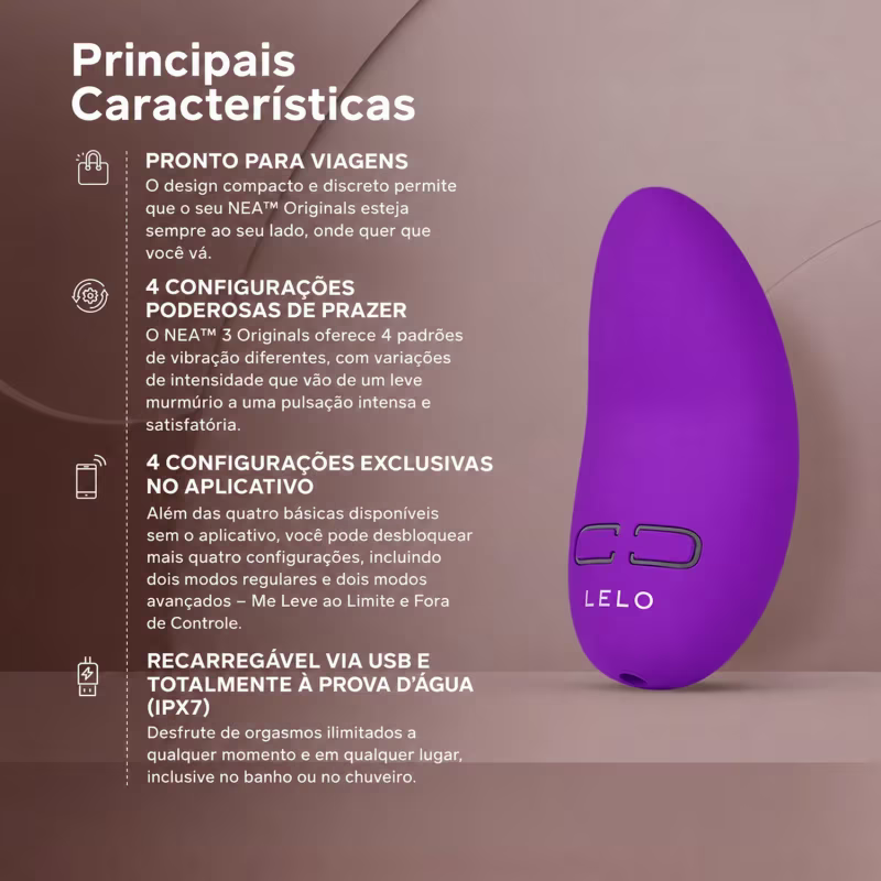 NEA Vibrador Feminino de Clitóris com Aplicativo LELO Originals