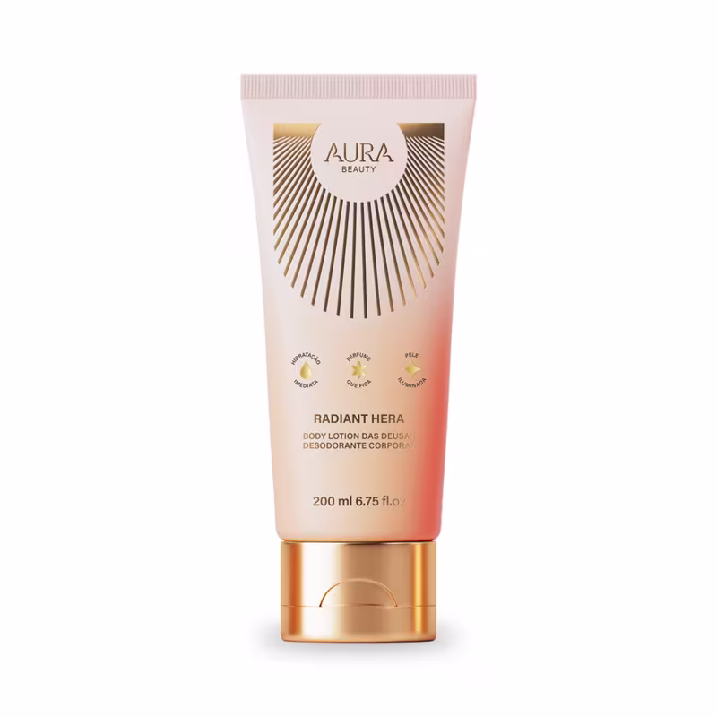 Body Lotion Radiant Hera Aura Beauty Jade Picon Loção Hidratante 200ml