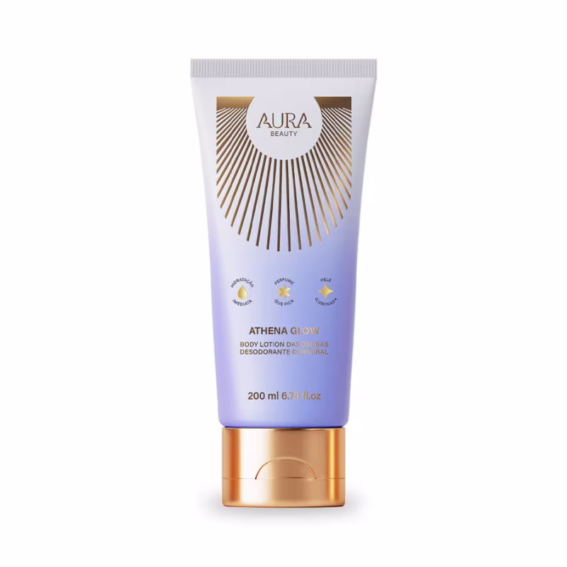 Body Lotion Athena Glow Aura Beauty Jade Picon Loção Hidratante 200ml