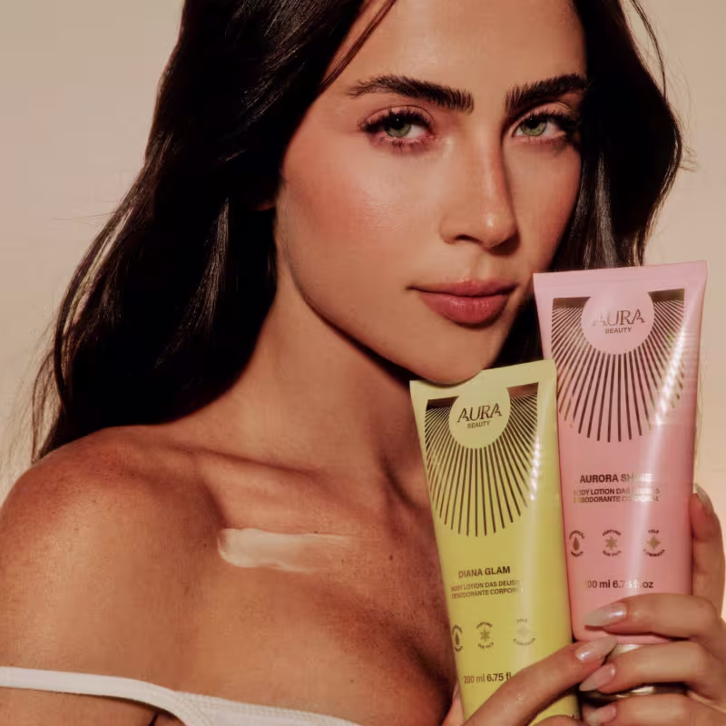 Body Lotion Diana Glam Aura Beauty Jade Picon Loção Hidratante 200ml