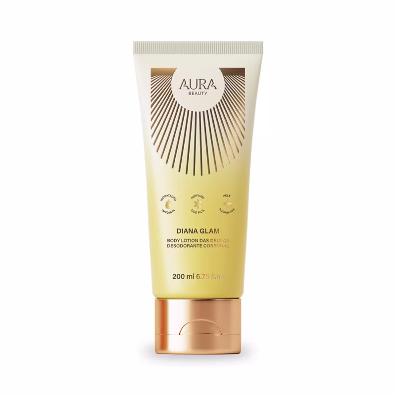 Body Lotion Diana Glam Aura Beauty Jade Picon Loção Hidratante 200ml