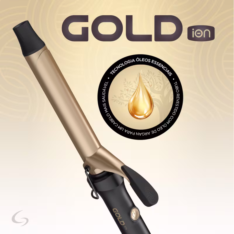 Modelador de Cachos GA.MA Gold Ion 25MM Bivolt