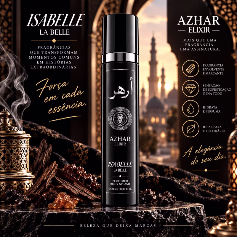Body Splash Azhar Elixir 300ml - Isabelle La Belle
