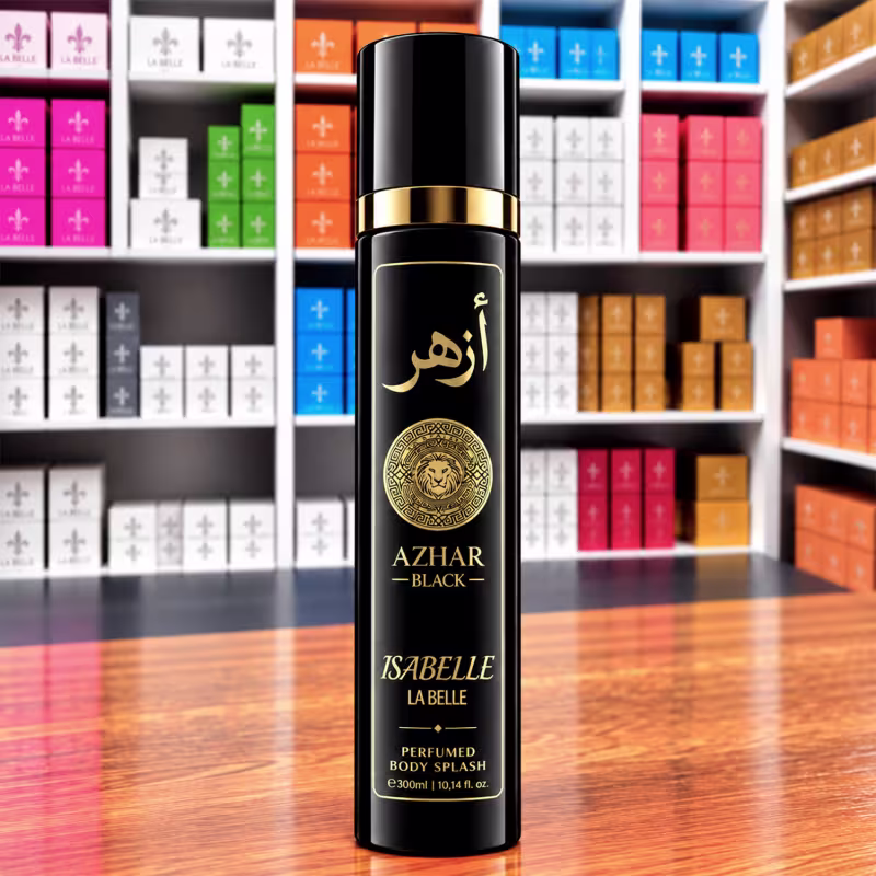 Body Splash Azhar Black 300ml - Isabelle La Belle