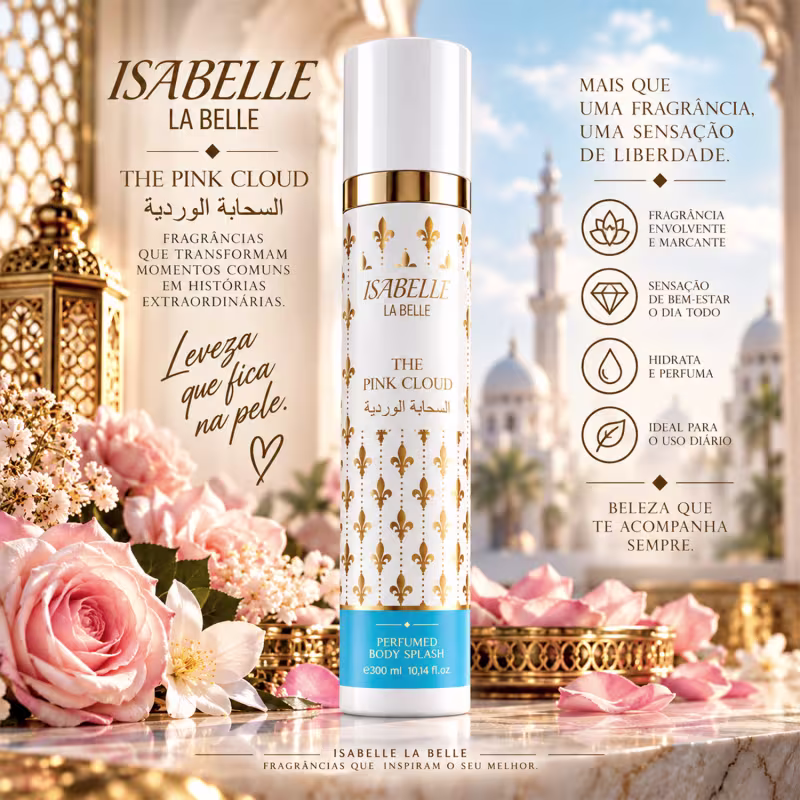 Body Splash The Pink Cloud 300ml - Isabelle La Belle