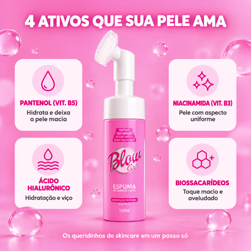 Espuma de Limpeza Facial Blow Girl
