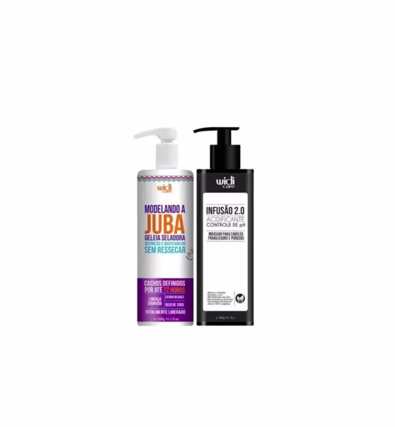 Kit Widi Care Infusão 2.0 - Tratamento Acidificante 300g + Juba - Geleia Seladora 300g