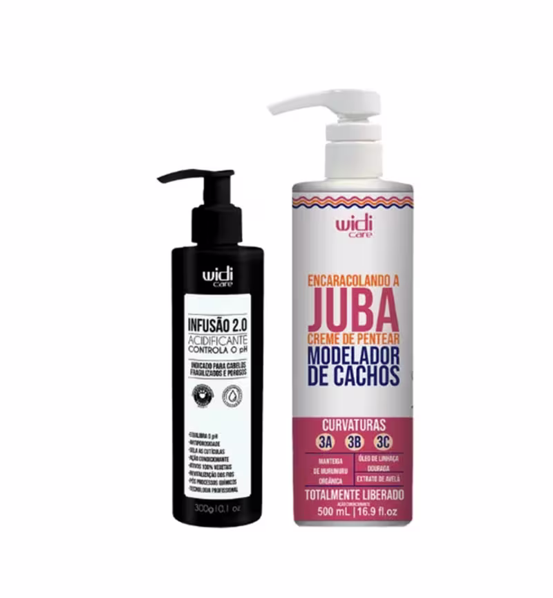 Kit Widi Care Encaracolando a Juba  + Infusão 2.0 - Acidificante 300g