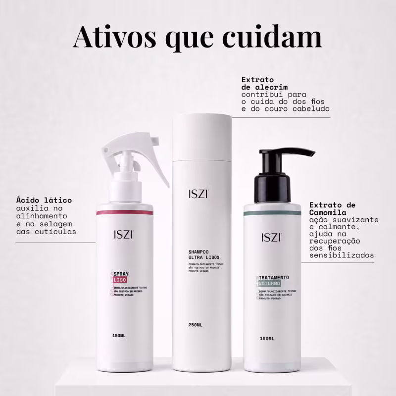 Kit Ritual Liso ISZI – Nutrição e Alinhamento