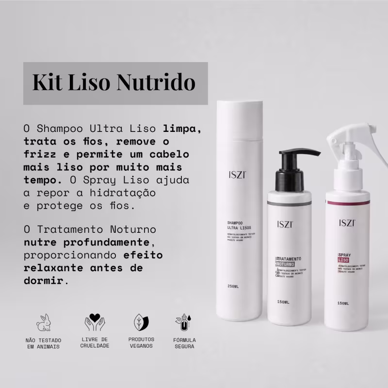 Kit Ritual Liso ISZI – Nutrição e Alinhamento