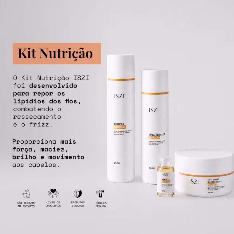 Kit Nutrição ISZI – Maciez e Brilho