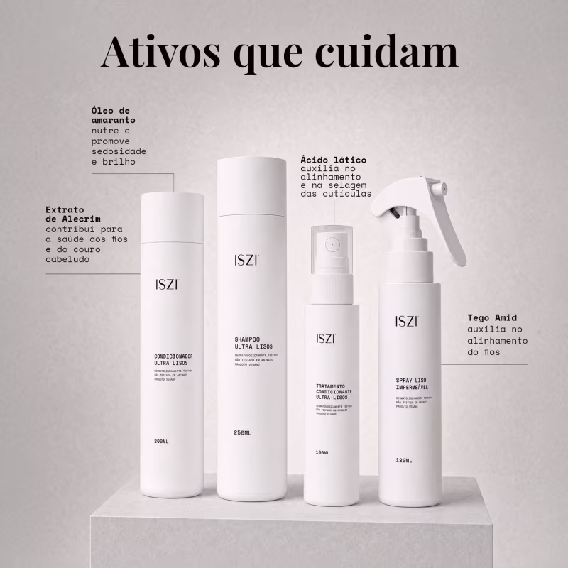Kit Ultra Liso ISZI – Blindagem e Antifrizz