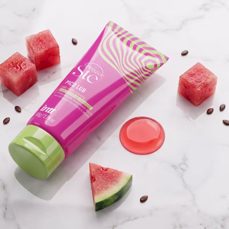 Kit Pico Pulse + Pico Lub Prazer Set Intt Melancia Lubrificante Beijável