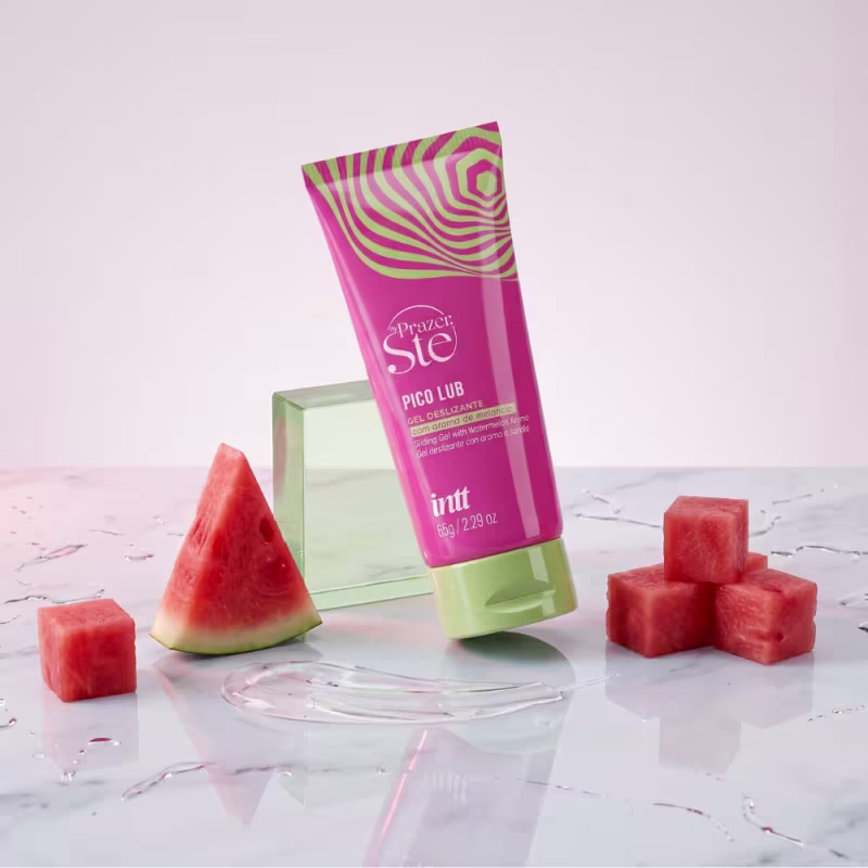 Kit Pico Pulse + Pico Lub Prazer Set Intt Melancia Lubrificante Beijável
