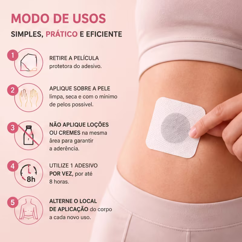 Kind Patches GLP-1 Berberine Patches – 30 Adesivos para Controle do Apetite e Suporte ao Emagrecimento