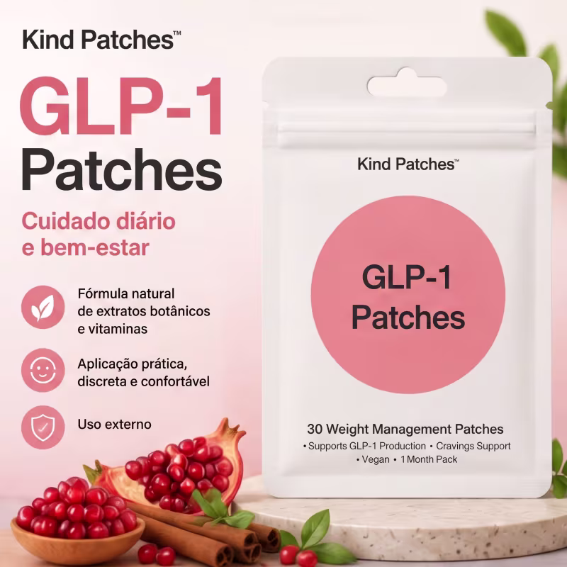 Kind Patches GLP-1 Berberine Patches – 30 Adesivos para Controle do Apetite e Suporte ao Emagrecimento