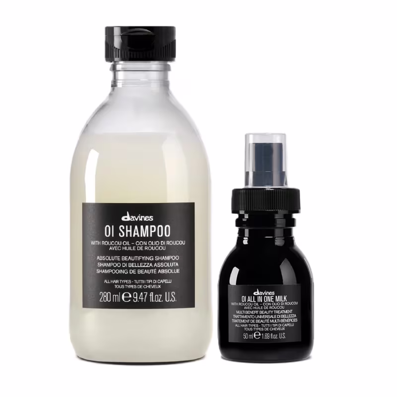 Kit Davines OI Shampoo 280ml + All In One Milk 50ml