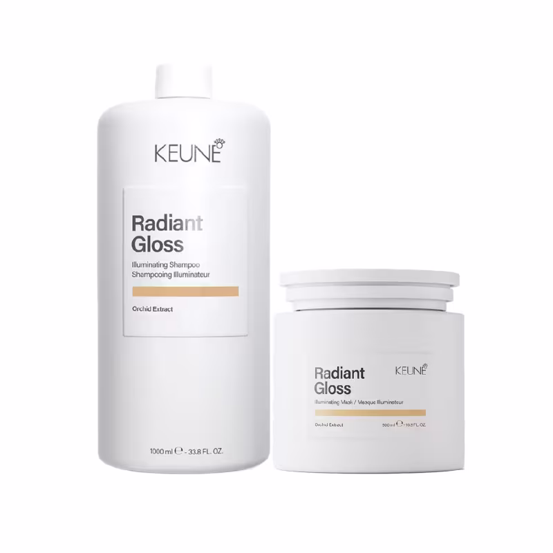 Kit Keune Radiant Gloss - Shampoo 1000ml + Mácara 500ml