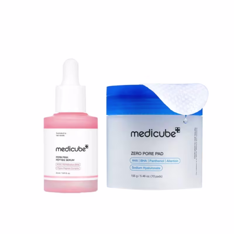 Medicube Peptídeo com PDRN 30ml + Pads de Skincare 70 un