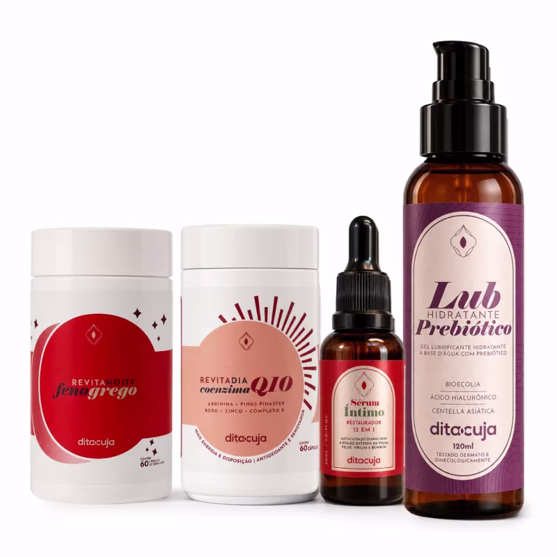 Kit Queridinhos Dita Cuja, Lub, Duo Revita e Sérum Íntimo