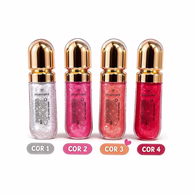 Lip Gloss Shine Princesa Do Pop - Mia Make - Cor 1